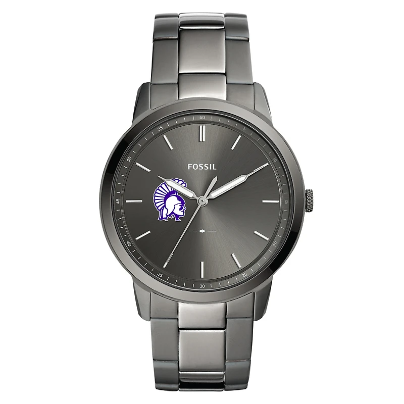 Fossil Winona State Warriors The Minimalist Three-Hand Smoke Watch