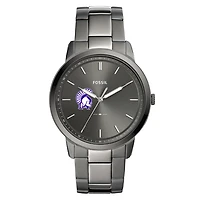 Fossil Winona State Warriors The Minimalist Three-Hand Smoke Watch