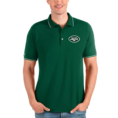 Men's Antigua Green New York Jets Affluent Polo