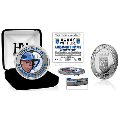 Highland Mint Bobby Witt Jr. Kansas City Royals MLB Debut Silver Color Coin