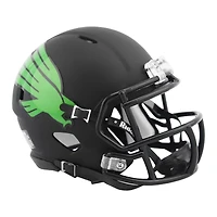 Riddell North Texas Mean Green Matte Black Speed Mini Helmet