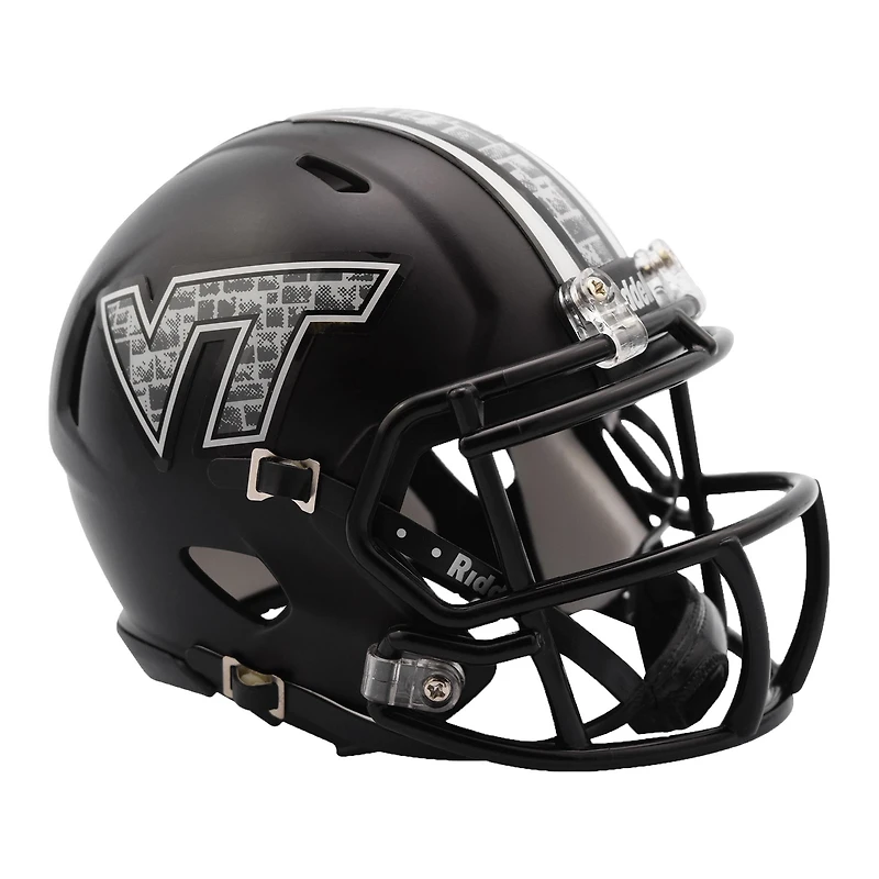 Riddell Virginia Tech Hokies Matte Black Speed Mini Helmet