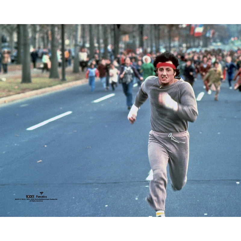 Rocky II Unsigned Rocky Chased Down Street Photograph