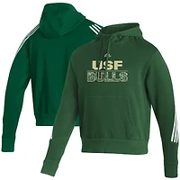 Men's adidas Green South Florida Bulls Fashion Pullover Hoodie