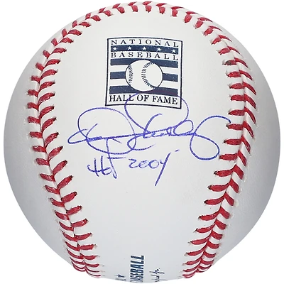 Dennis Eckersley Athletics Autographed Hall of Fame Logo Baseball with "HOF 2004" Inscription