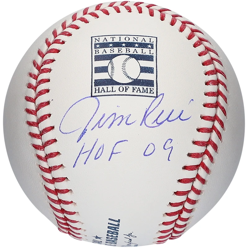 Jim Rice Boston Red Sox Autographed Hall of Fame Logo Baseball with "HOF 09" Inscription