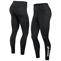 Women's Fanatics Black Los Angeles Rams Wordmark Stacked Leggings