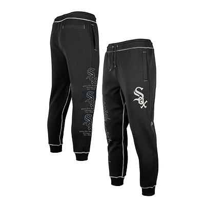 Men's New Era Black Chicago White Sox Team Split Jogger Pants