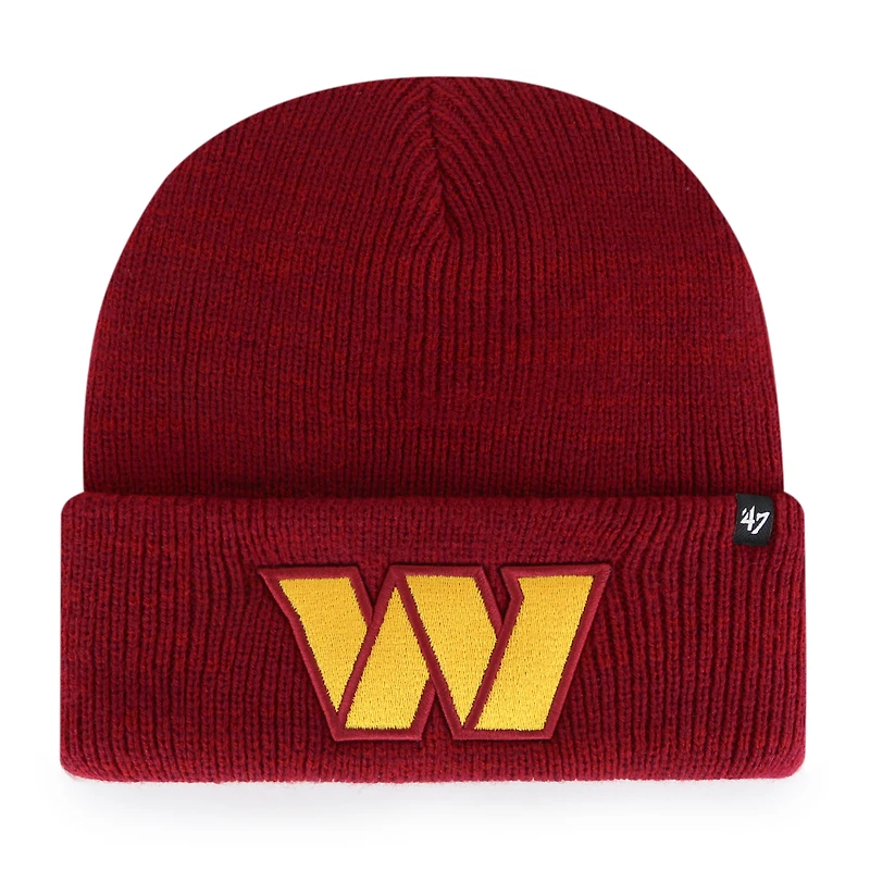 Men's '47  Burgundy Washington Commanders Brain Freeze Cuffed Knit Hat