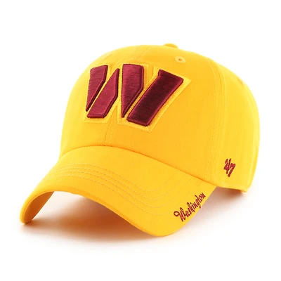 Women's '47 Gold Washington Commanders Miata Clean Up Secondary Logo Adjustable Hat