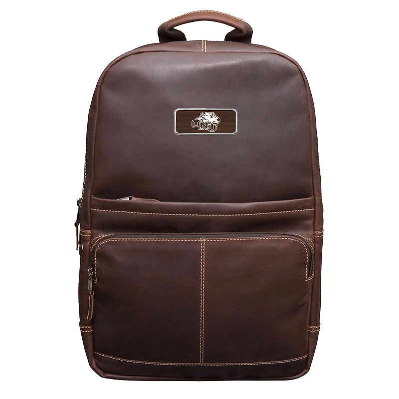 Brown Ohio Northern Polar Bears Logo Plate Kannah Canyon Backpack