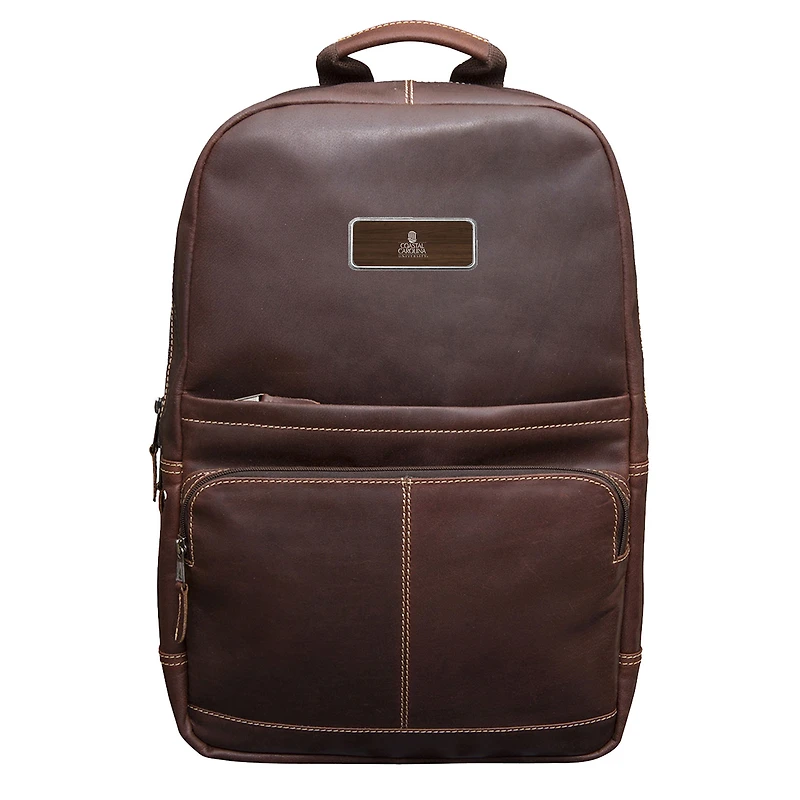 Brown Coastal Carolina Chanticleers Logo Plate Kannah Canyon Backpack