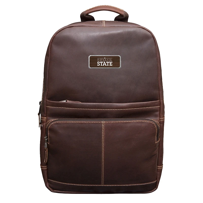 Brown Indiana State Sycamores Logo Plate Kannah Canyon Backpack