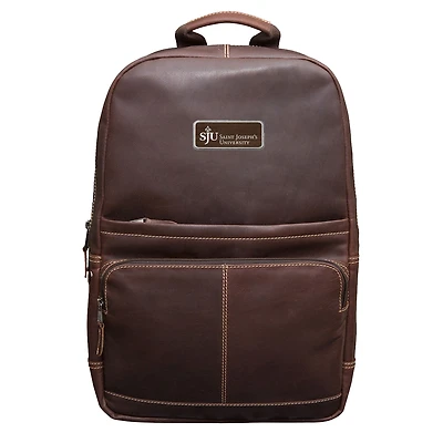 Brown Saint Joseph's Hawks Logo Plate Kannah Canyon Backpack