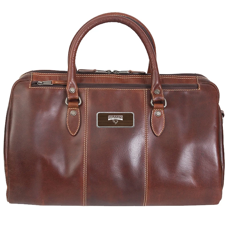 Brown St. Mary's University Rattlers Logo Plate Niagara Canyon Duffel Bag