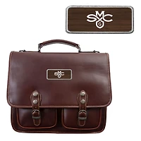 Brown Saint Mary's Gaels Logo Plate Sabino Briefcase