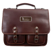 Brown UMBC Retrievers Logo Plate Sabino Briefcase