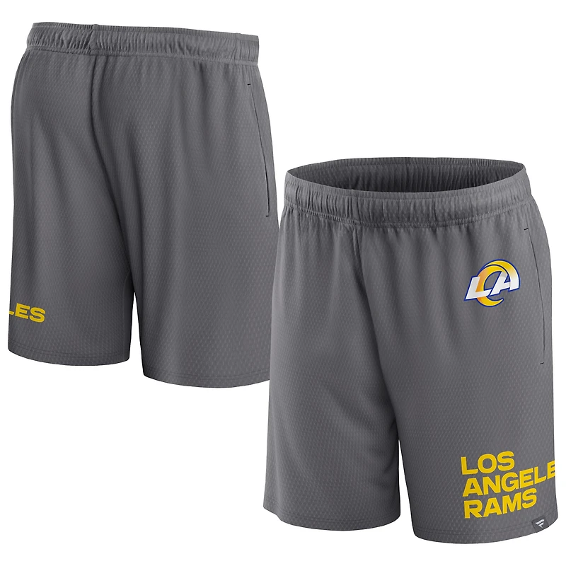 Men's Fanatics Gray Los Angeles Rams Clincher Shorts