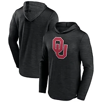 Men's Fanatics Heather Black Oklahoma Sooners Transitional Hoodie T-Shirt