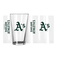 Athletics 16oz. Team Wordmark Game Day Pint Glass