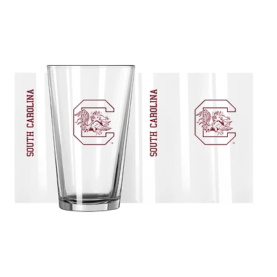 South Carolina Gamecocks 16oz. Team Logo Wordmark Game Day Pint Glass
