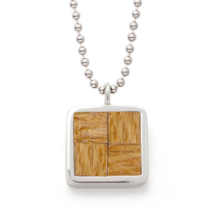 Tokens and Icons Boston Celtics Game Used Parquet Floor Pendant