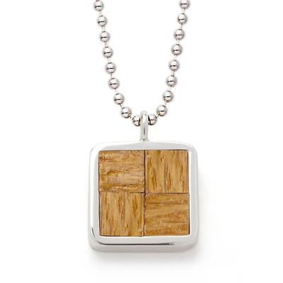 Tokens and Icons Boston Celtics Game Used Parquet Floor Pendant