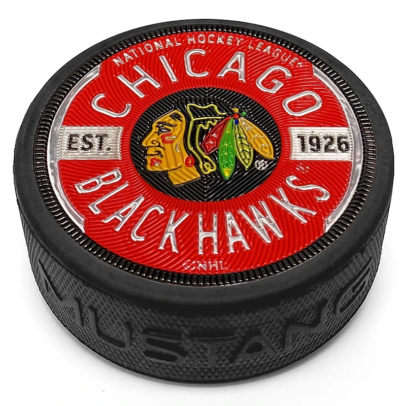 Chicago Blackhawks 3'' Trimflexx Gear Design Puck