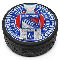 New York Rangers 4-Time Stanley Cup Champions 3'' Dynasty Trimflexx Puck