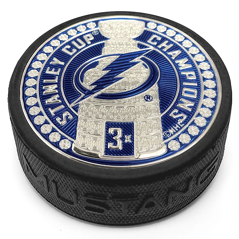 Tampa Bay Lightning 3-Time Stanley Cup Champions 3'' Dynasty Trimflexx Puck
