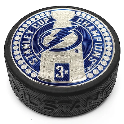 Tampa Bay Lightning 3-Time Stanley Cup Champions 3'' Dynasty Trimflexx Puck