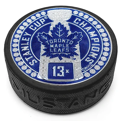 Toronto Maple Leafs 13-Time Stanley Cup Champions 3'' Dynasty Trimflexx Puck