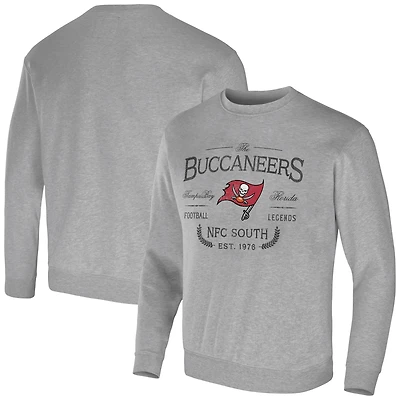 Men's NFL x Darius Rucker Collection by Fanatics Heather Gray Tampa Bay Buccaneers Pullover Sweatshirt