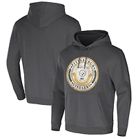 Men's NFL x Darius Rucker Collection by Fanatics Charcoal Pittsburgh Steelers Washed Pullover Hoodie