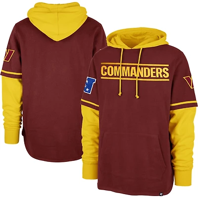 Men's '47 Burgundy Washington Commanders Shortstop Pullover Hoodie
