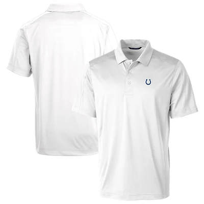 Men's Cutter & Buck White Indianapolis Colts Prospect Textured Stretch Polo