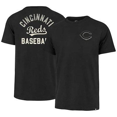 Men's '47  Black Cincinnati Reds Turn Back Franklin T-Shirt