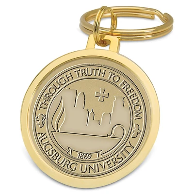Gold Augsburg University Split-Wire Key Ring