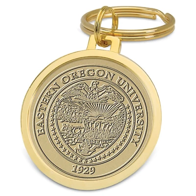 Gold Eastern Oregon Mountaineers Split-Wire Key Ring