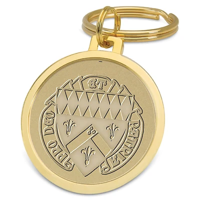 Gold Loras College Duhawks Split-Wire Key Ring