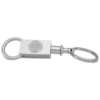 Silver Campbellsville Tigers Two-Section Key Ring