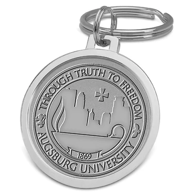 Silver Augsburg University Split-Wire Key Ring