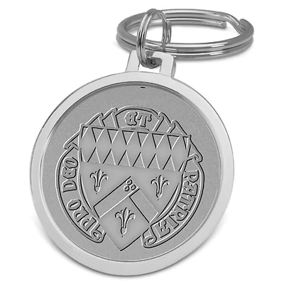 Silver Loras College Duhawks Split-Wire Key Ring