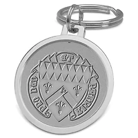 Silver Loras College Duhawks Split-Wire Key Ring