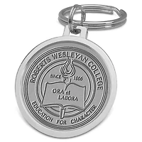 Silver Roberts Wesleyan Redhawks Split-Wire Key Ring
