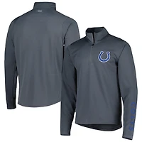 Men's MSX by Michael Strahan Charcoal Indianapolis Colts Half-Zip Pullover