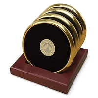 Gold UBalt Bees 4-Piece Coaster Set