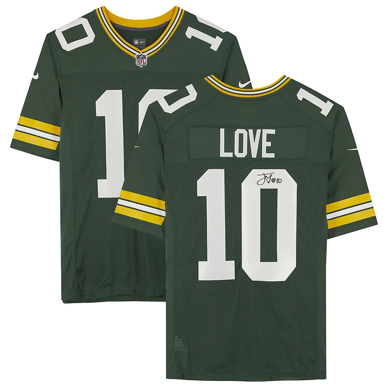 Jordan Love Green Green Bay Packers Autographed Nike Limited Jersey
