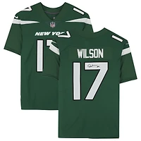 Garrett Wilson Green New York Jets Autographed Nike Limited Jersey