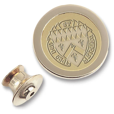 Gold Loras College Duhawks Logo Lapel Pin
